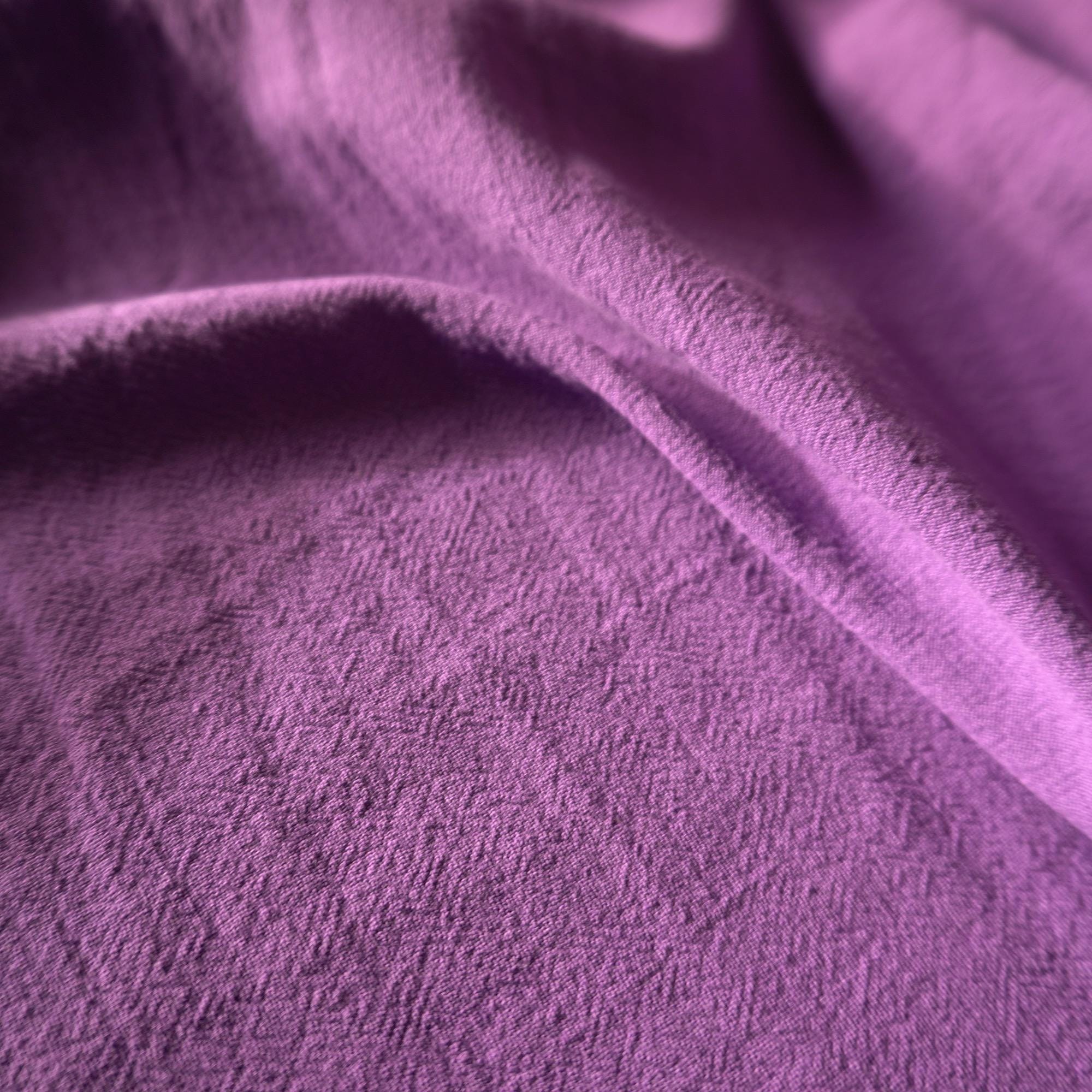 Cotton linen crepe – royal purple
