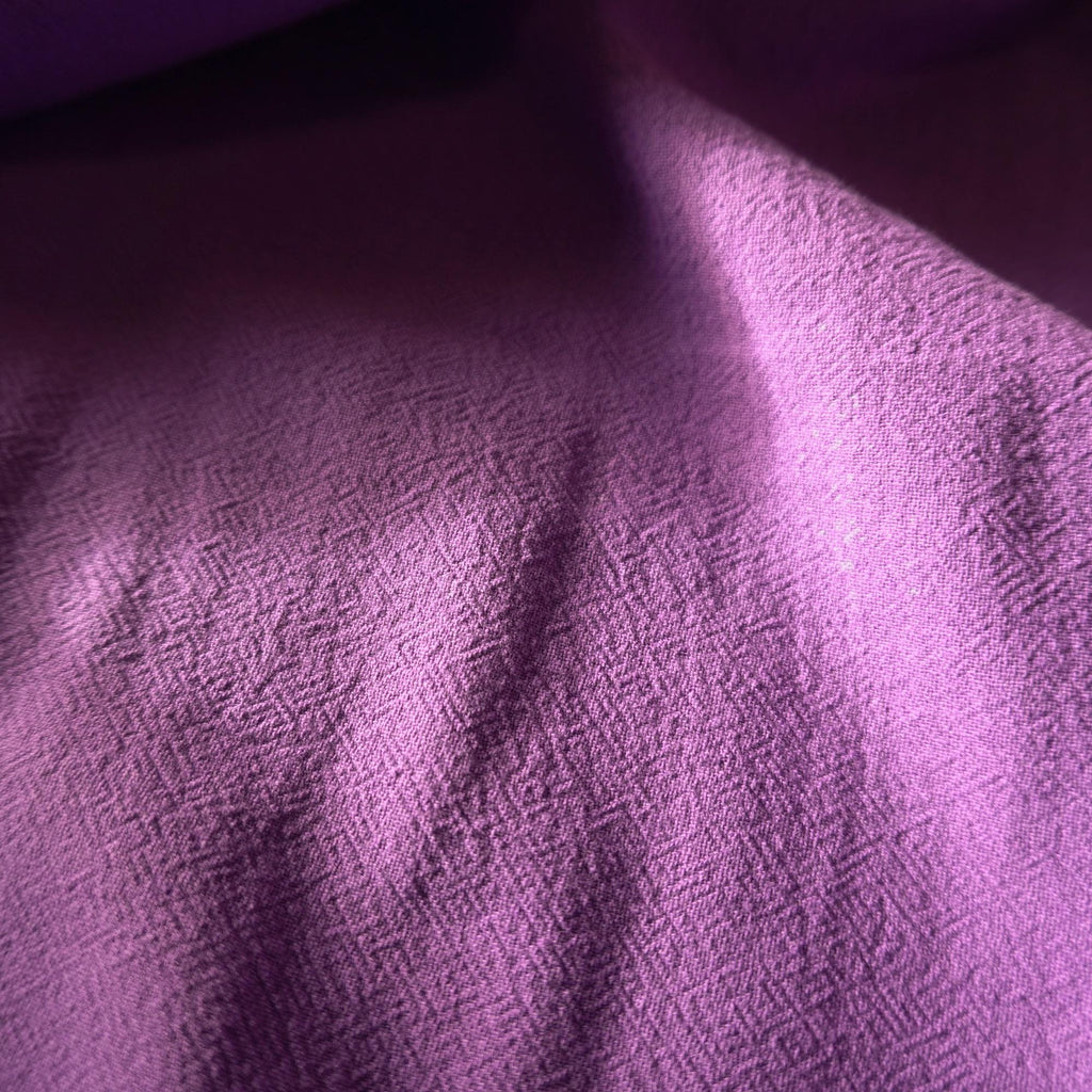 Cotton linen crepe – royal purple