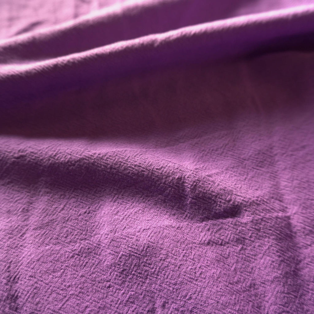 Cotton linen crepe – royal purple