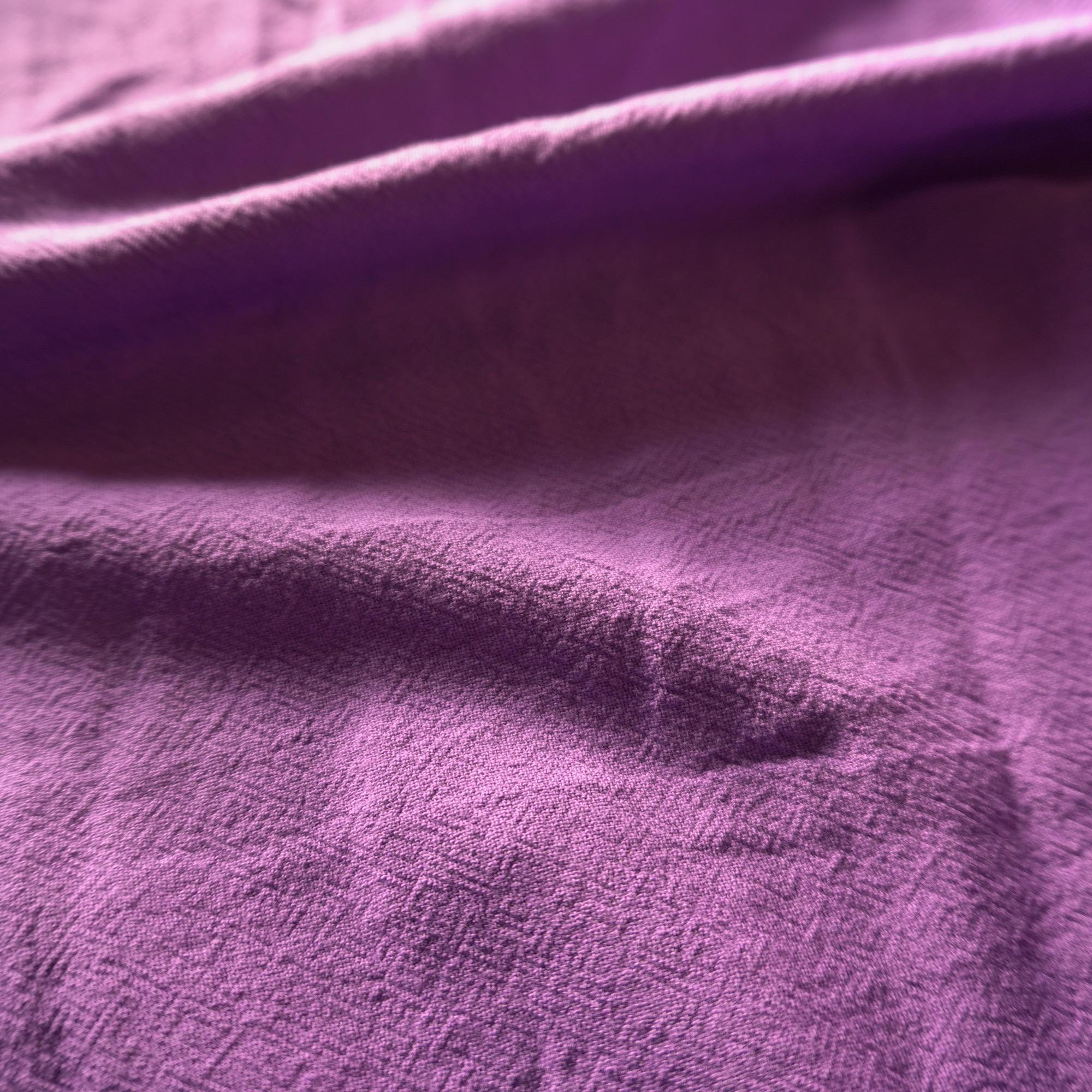 Cotton linen crepe – royal purple