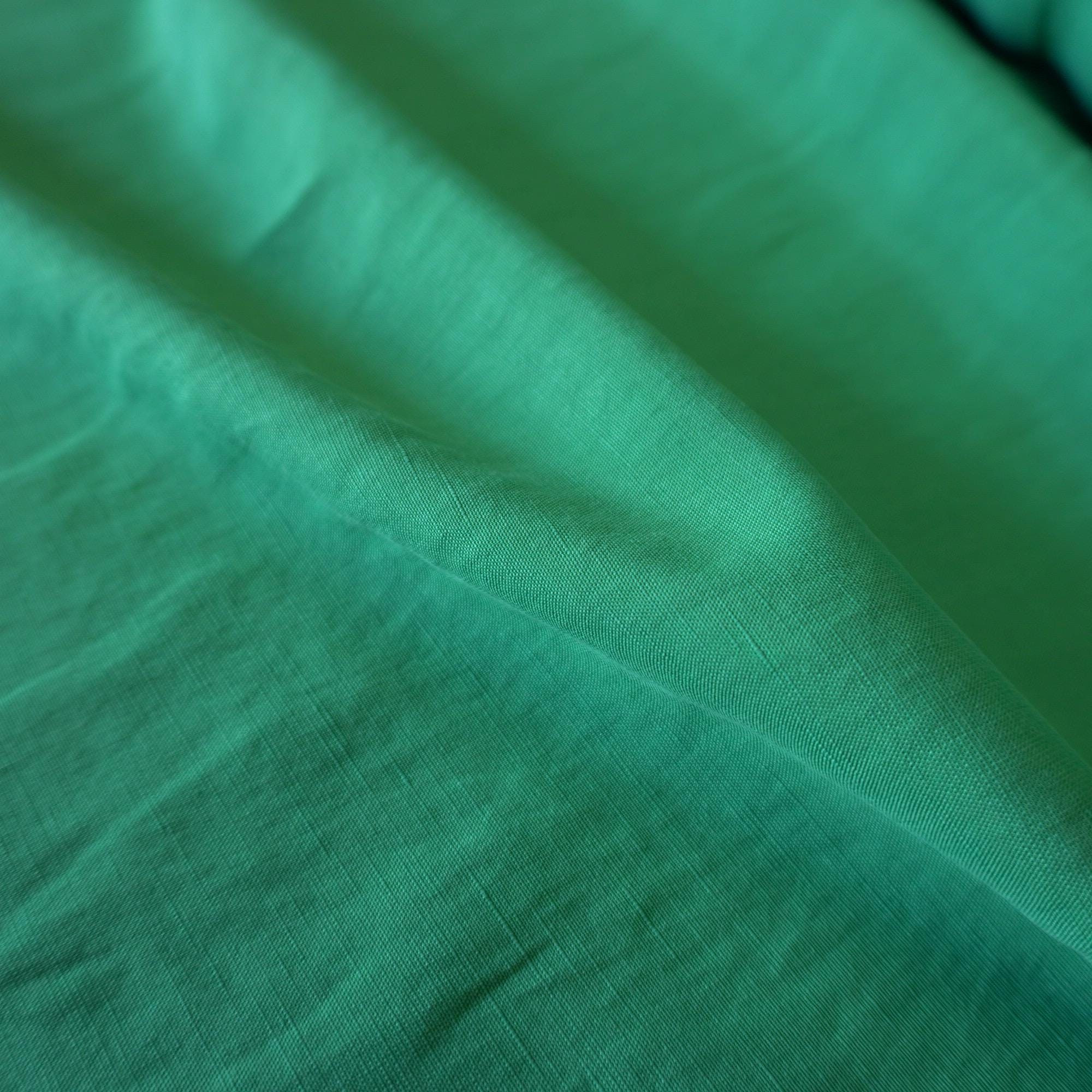 Sand washed Tencel linen - Emerald