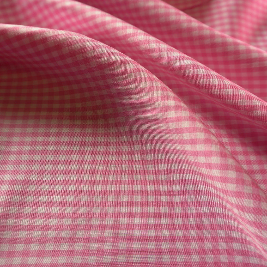 Tencel Viscose gingham - pink