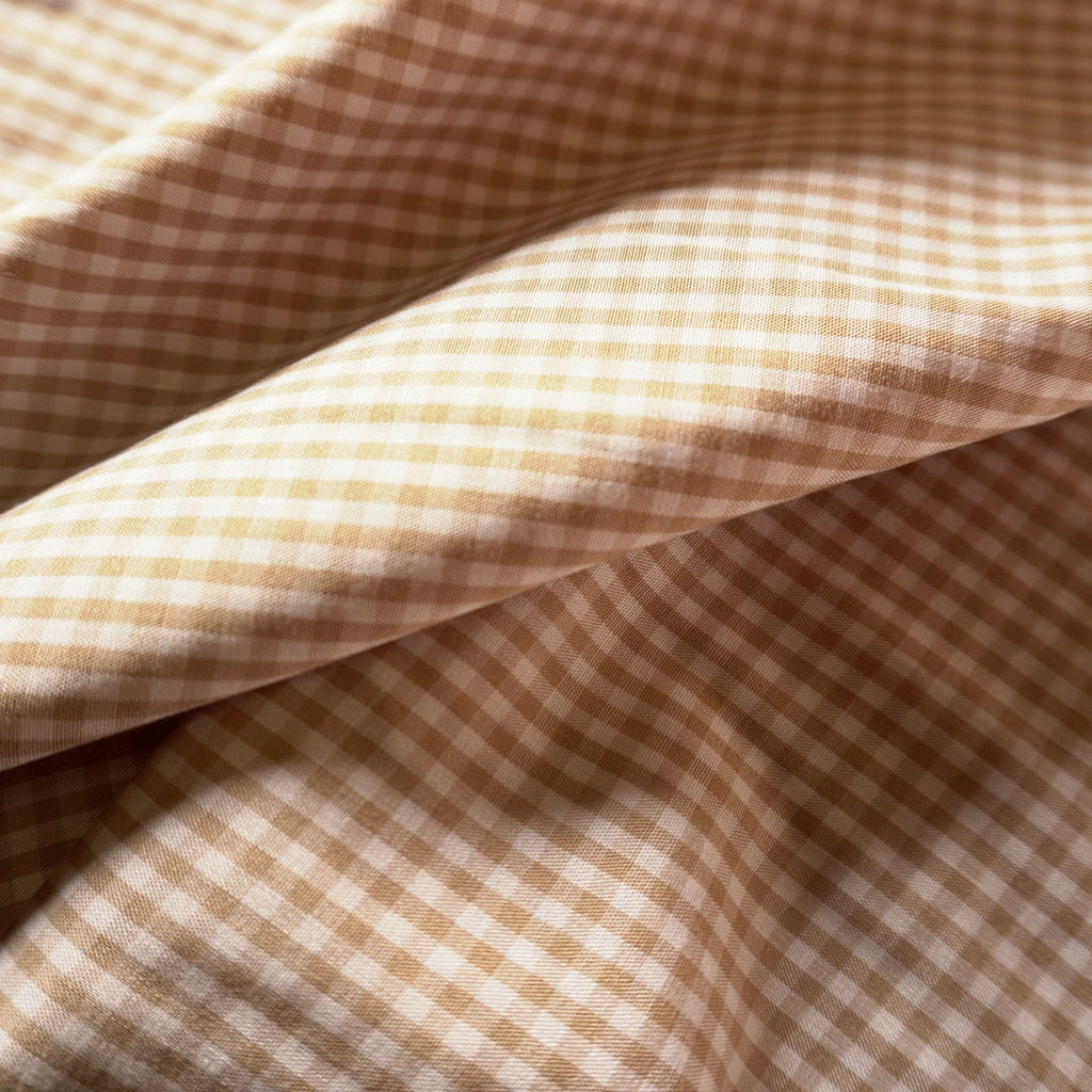Tencel Viscose gingham - Beige
