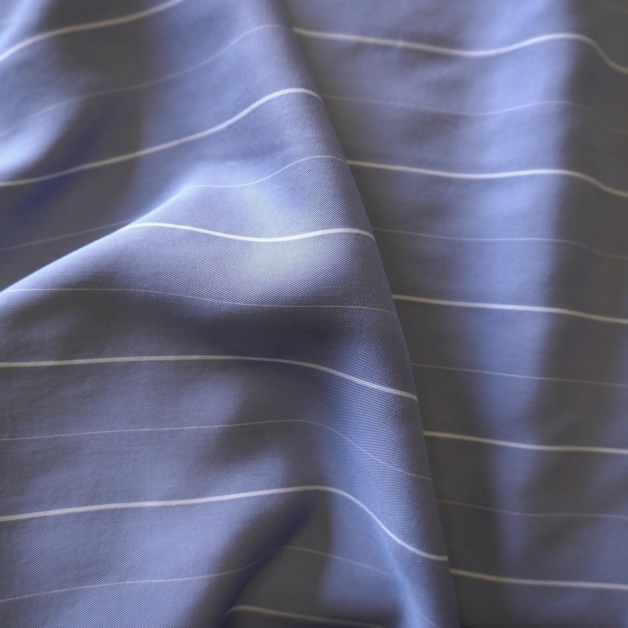 Tencel pin stripe - Blue