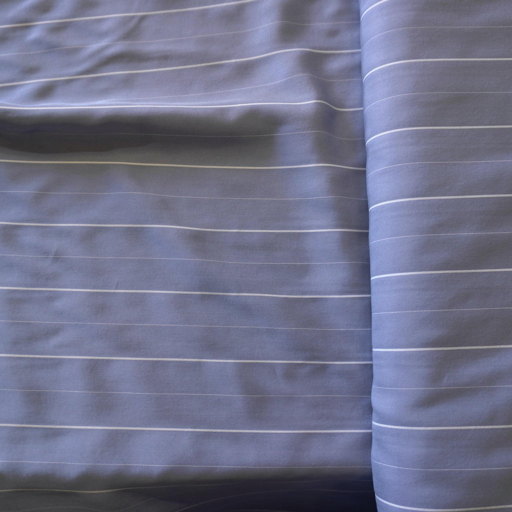 Tencel pin stripe - Blue