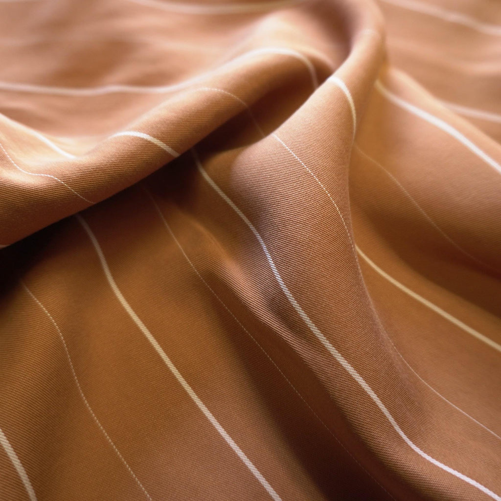 Tencel pin stripe - Apricot