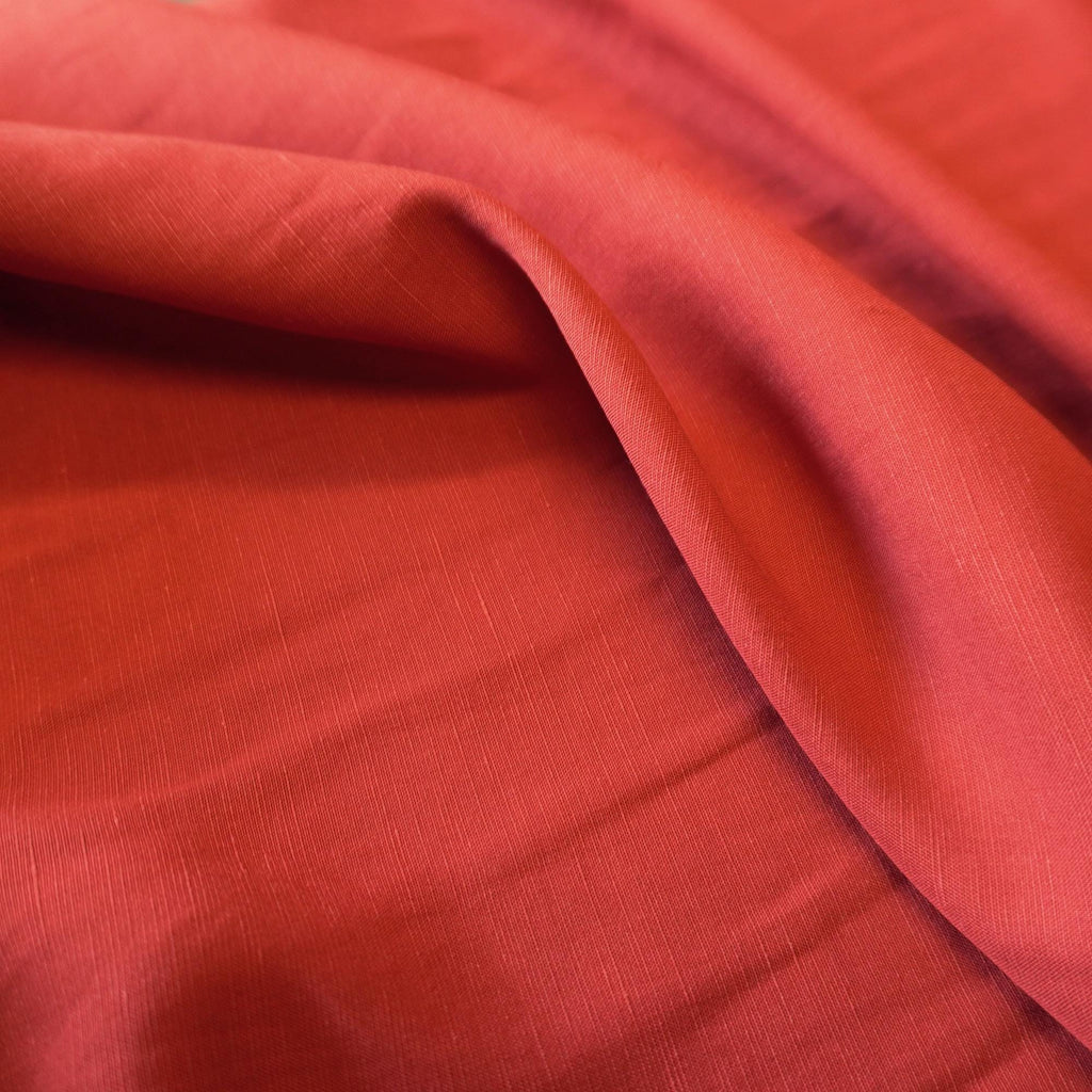 Sand washed Tencel linen - Red