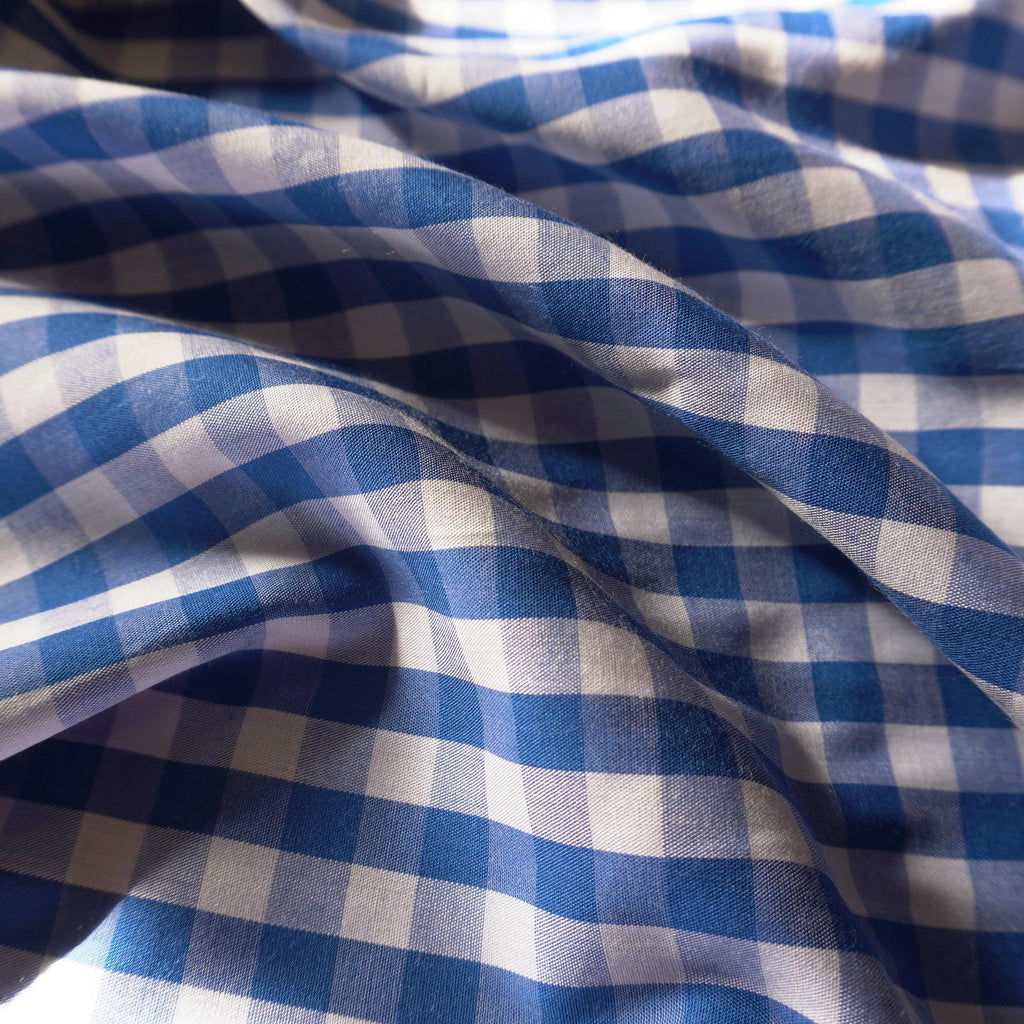 Tencel Viscose gingham - Blue