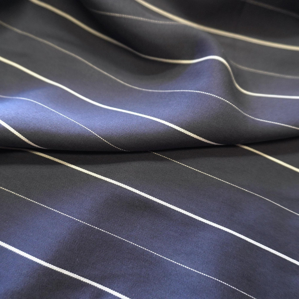 Tencel pin stripe - Navy