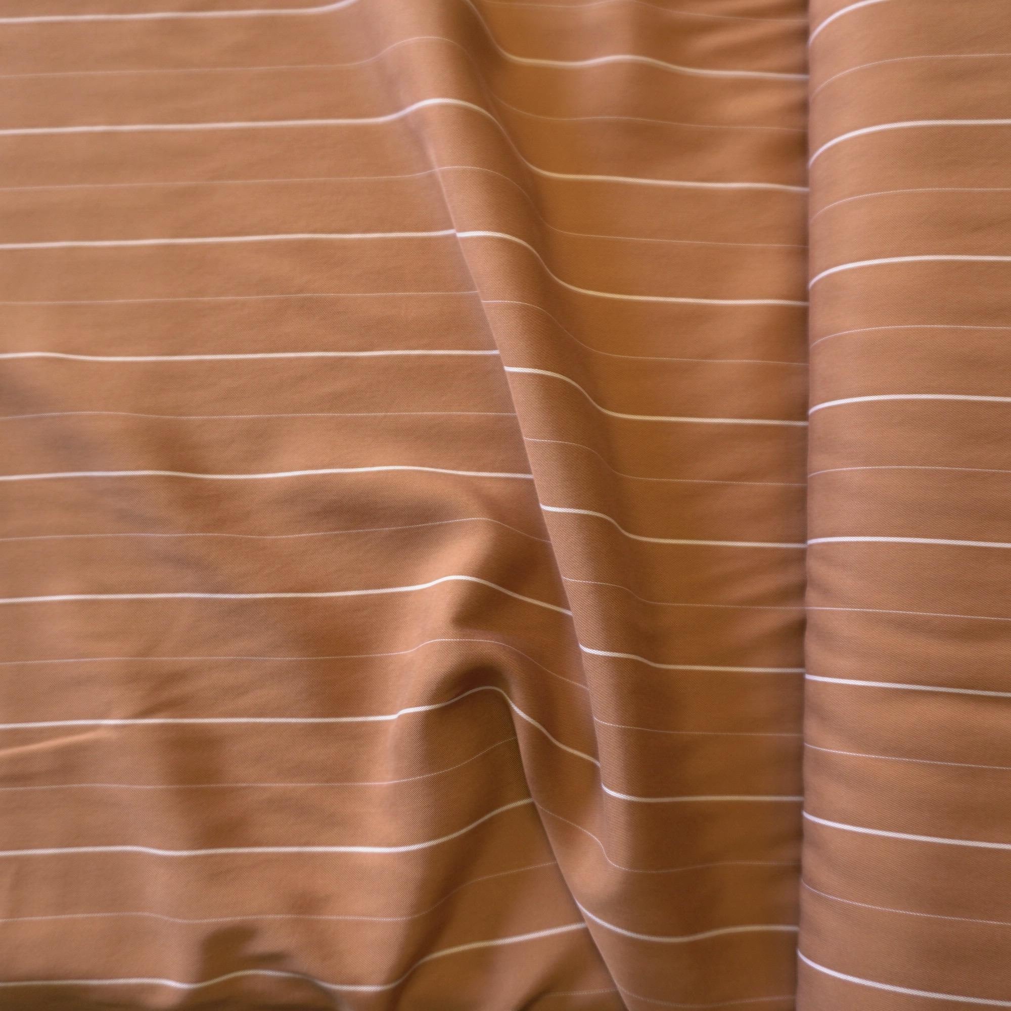 Tencel pin stripe - Apricot
