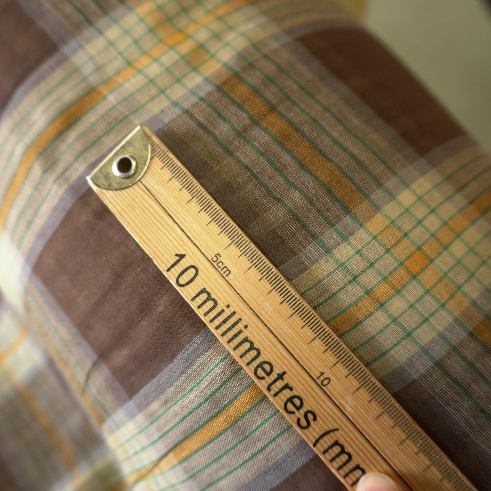 Soft Double sided Gingham Double Gauze – Brown