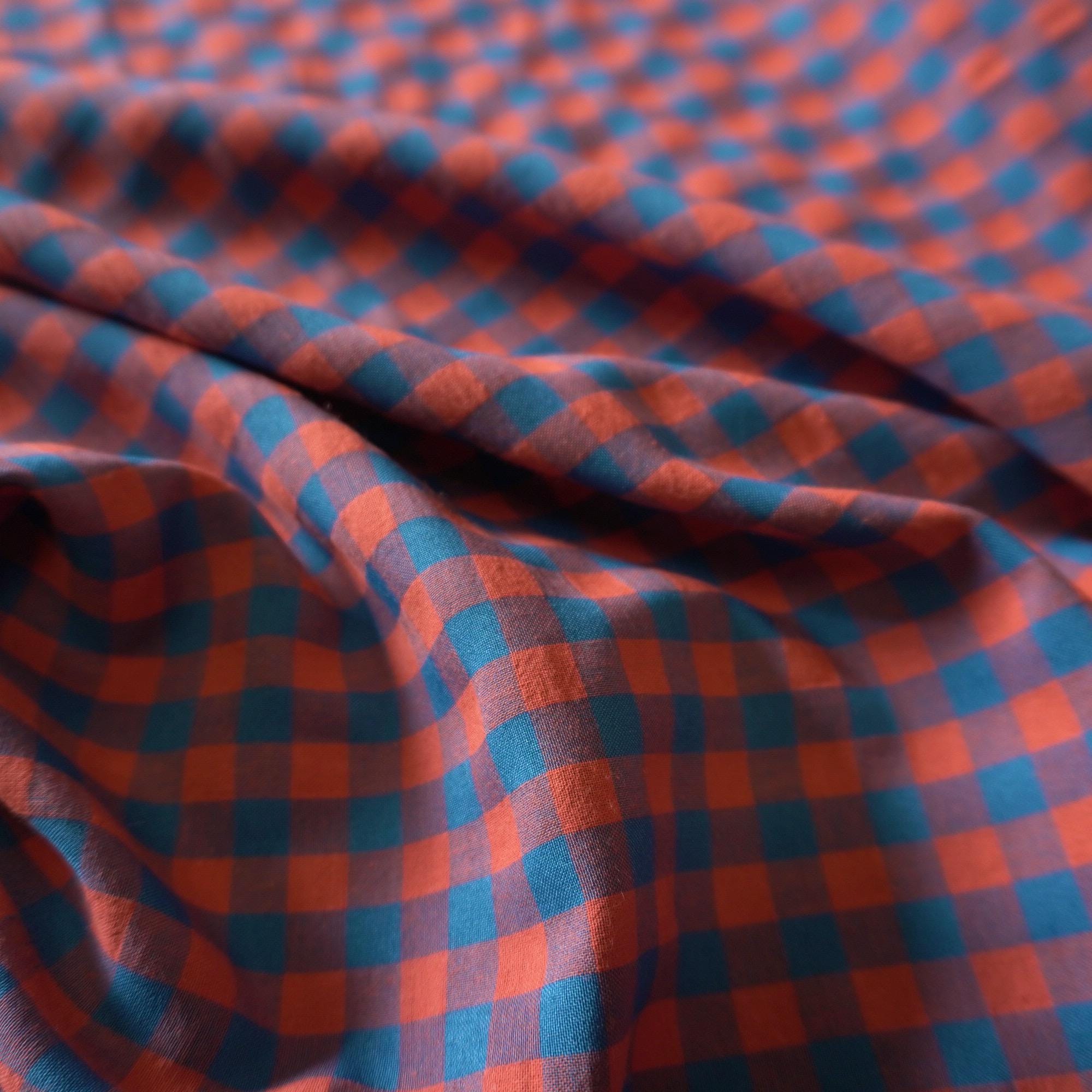 Yarn dyed cotton gingham - red navy