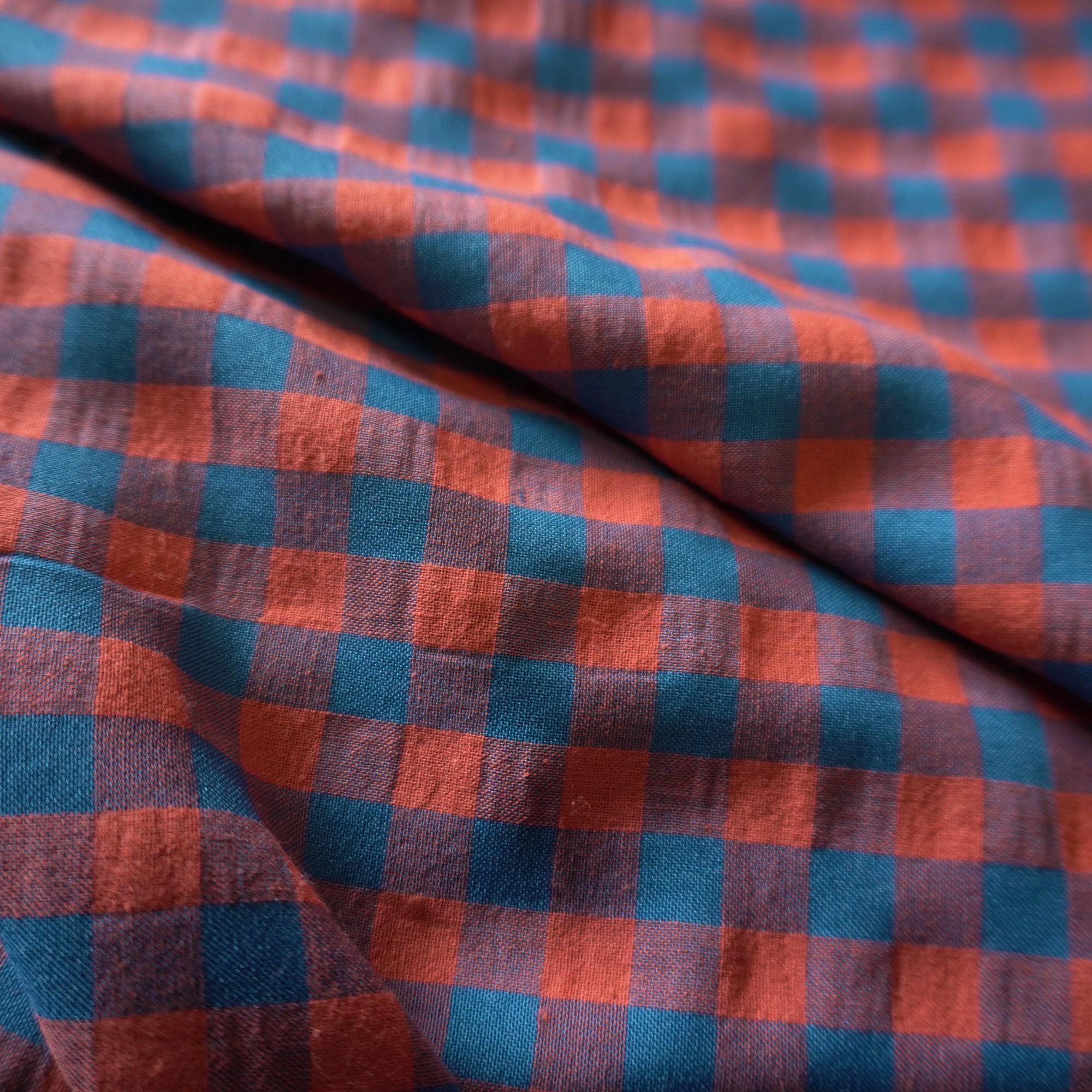 Yarn dyed cotton gingham - red navy