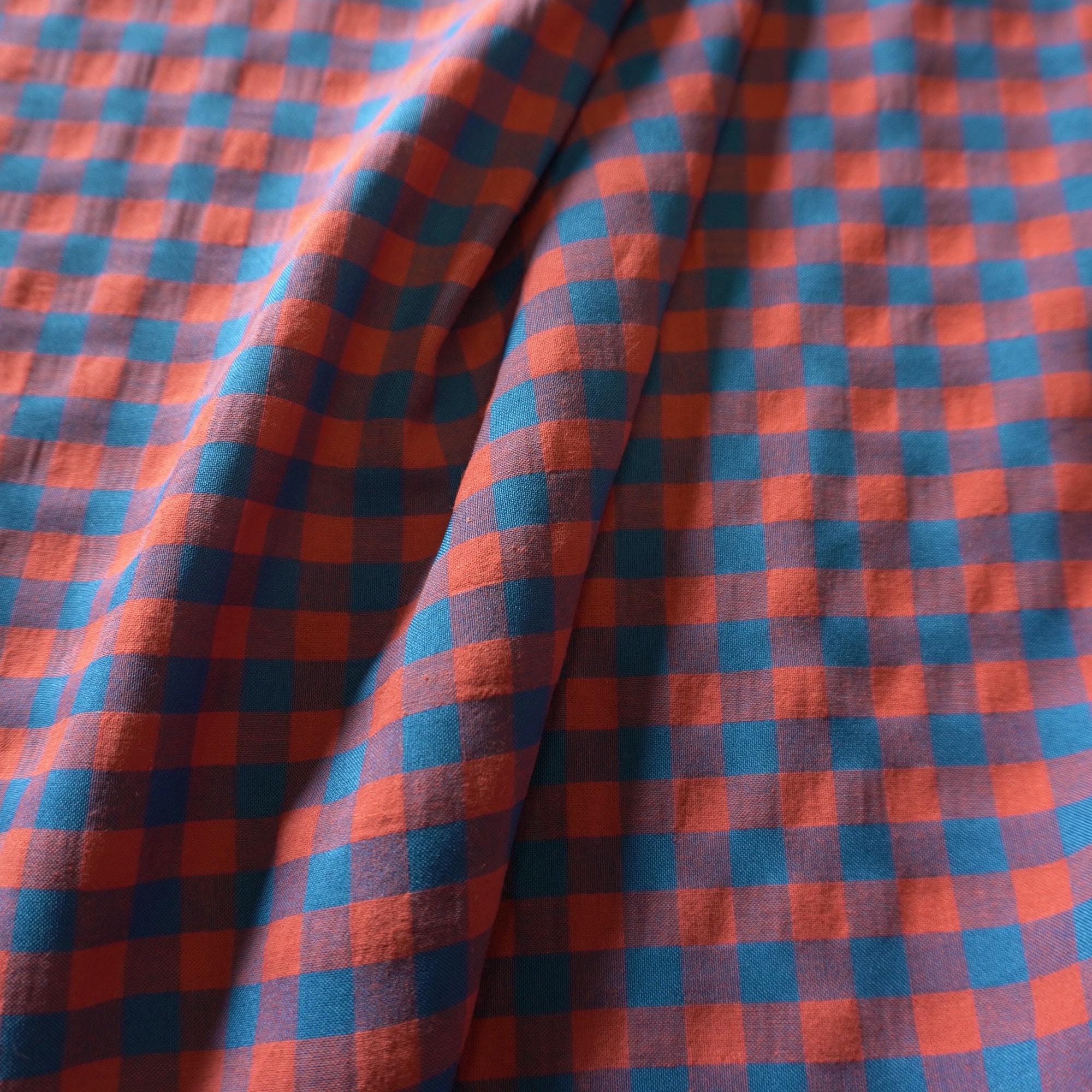Yarn dyed cotton gingham - red navy