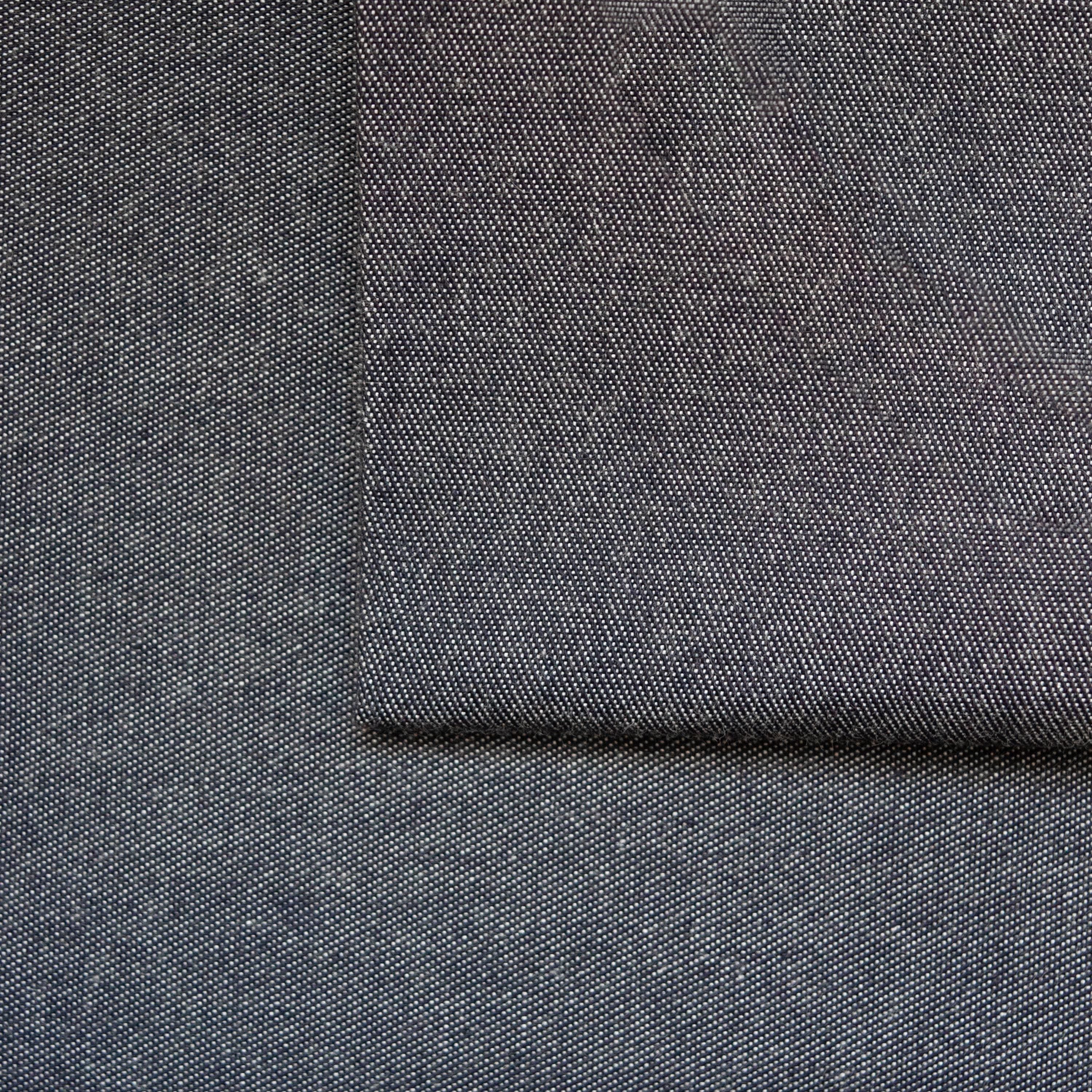 Organic Cotton Twill - Indigo Denim Chambray - indilisi