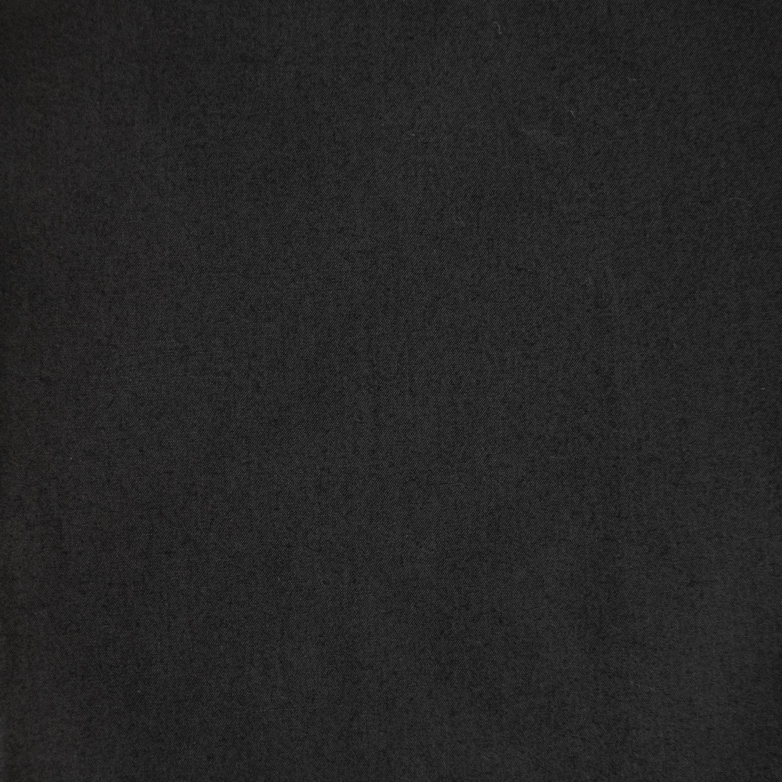 Organic Cotton Twill - Black - indilisi