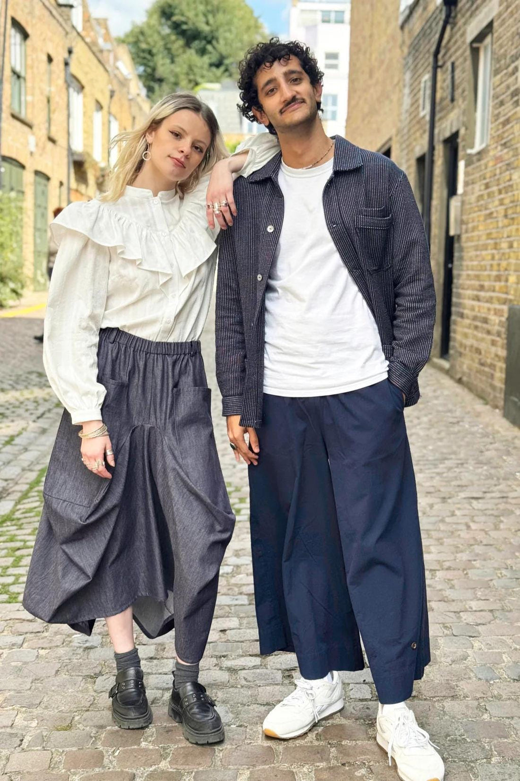 Organic Cotton Twill - Indigo Denim Chambray - indilisi