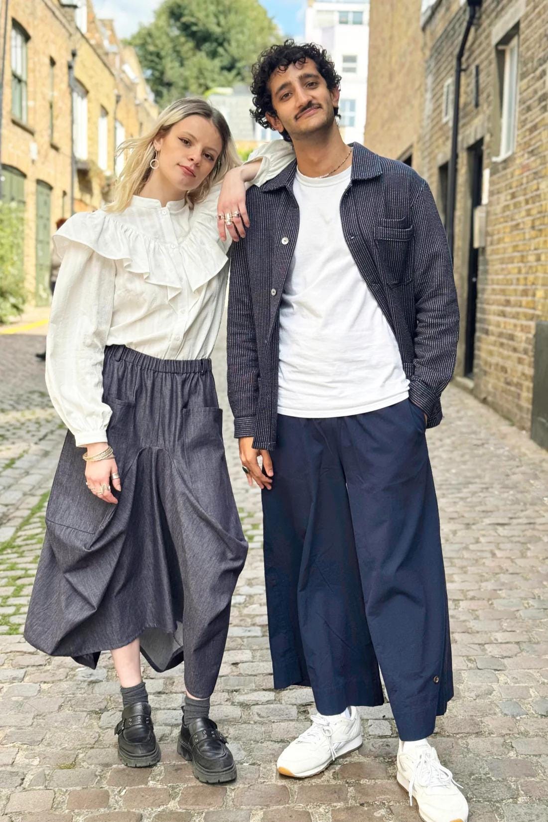 Organic Cotton Twill - Indigo Denim Chambray - indilisi