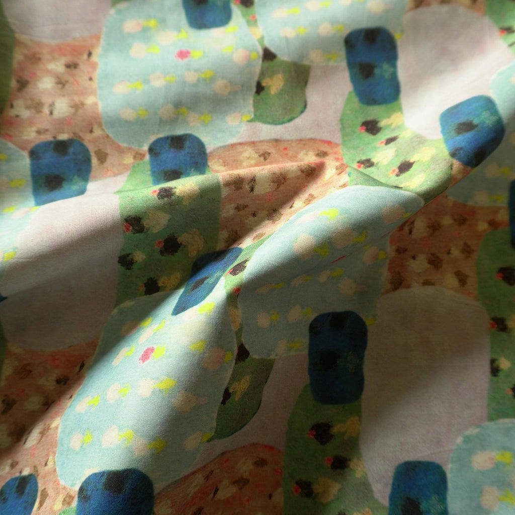 Blockscape – Cotton Poplin in Playful Colours