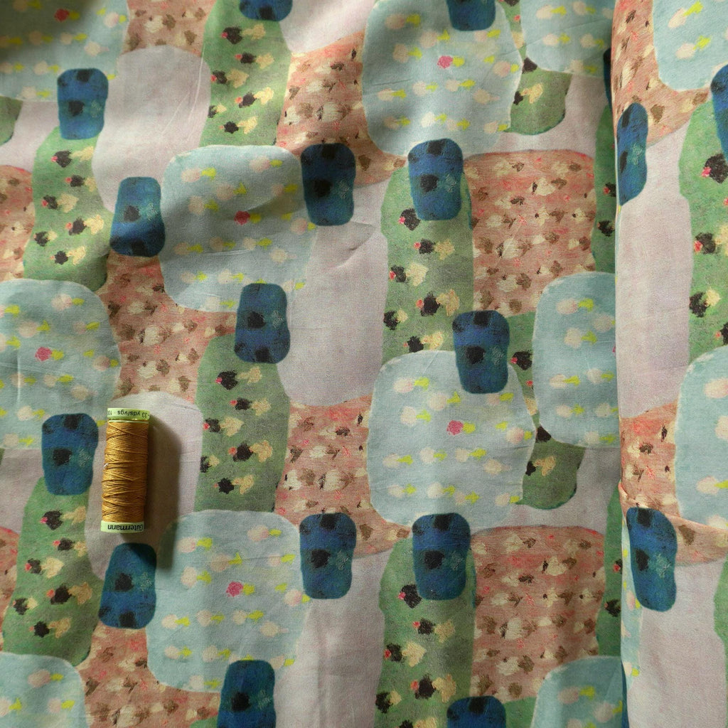 Blockscape – Cotton Poplin in Playful Colours