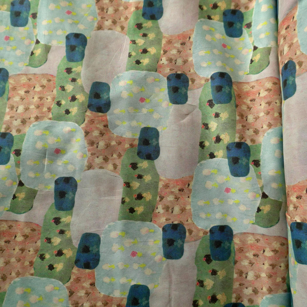 Blockscape – Cotton Poplin in Playful Colours