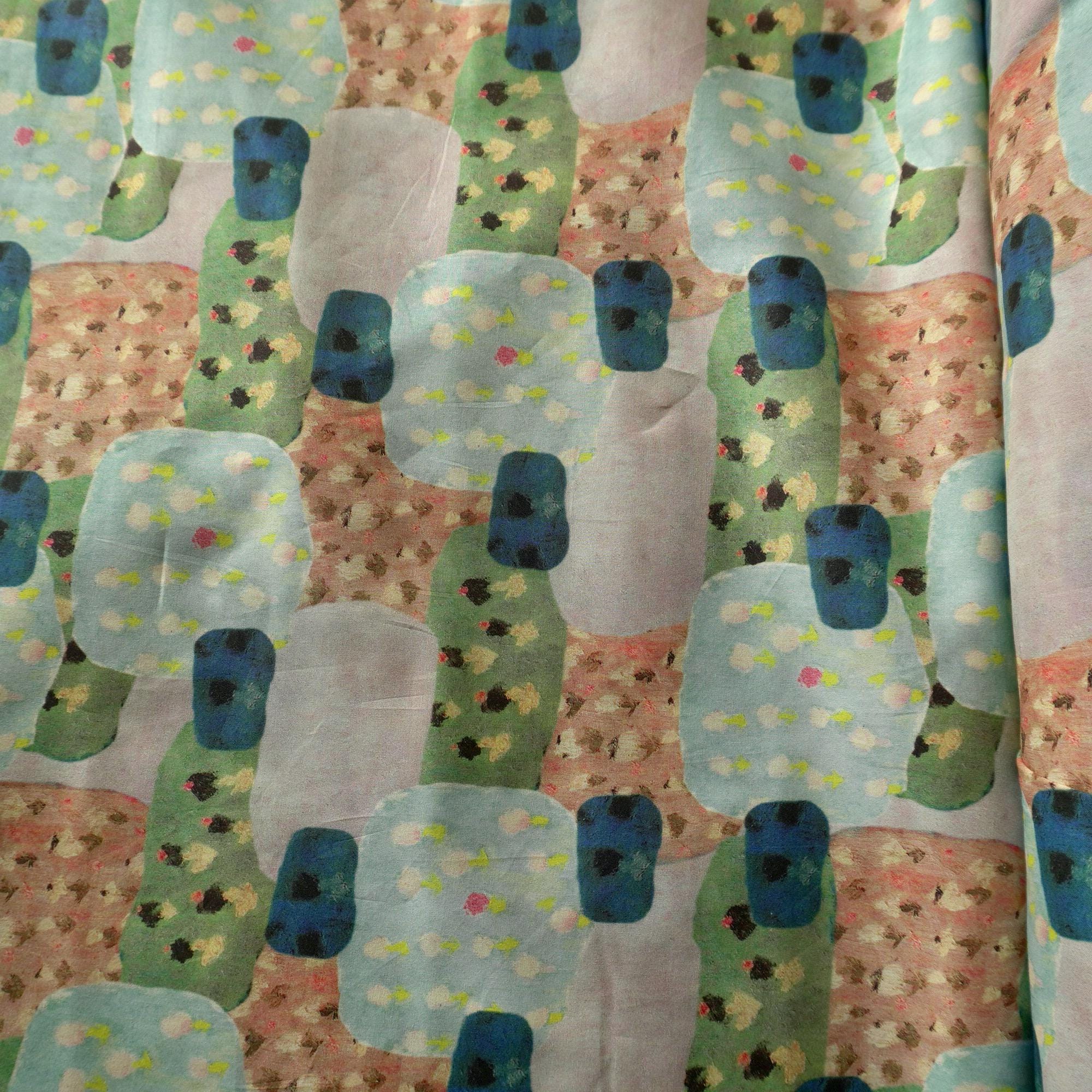 Blockscape – Cotton Poplin in Playful Colours