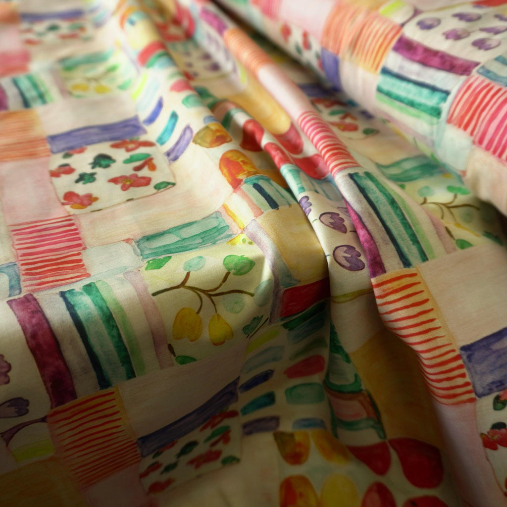 Whimsical Blocks – Light Cotton Poplin in Playful Colours
