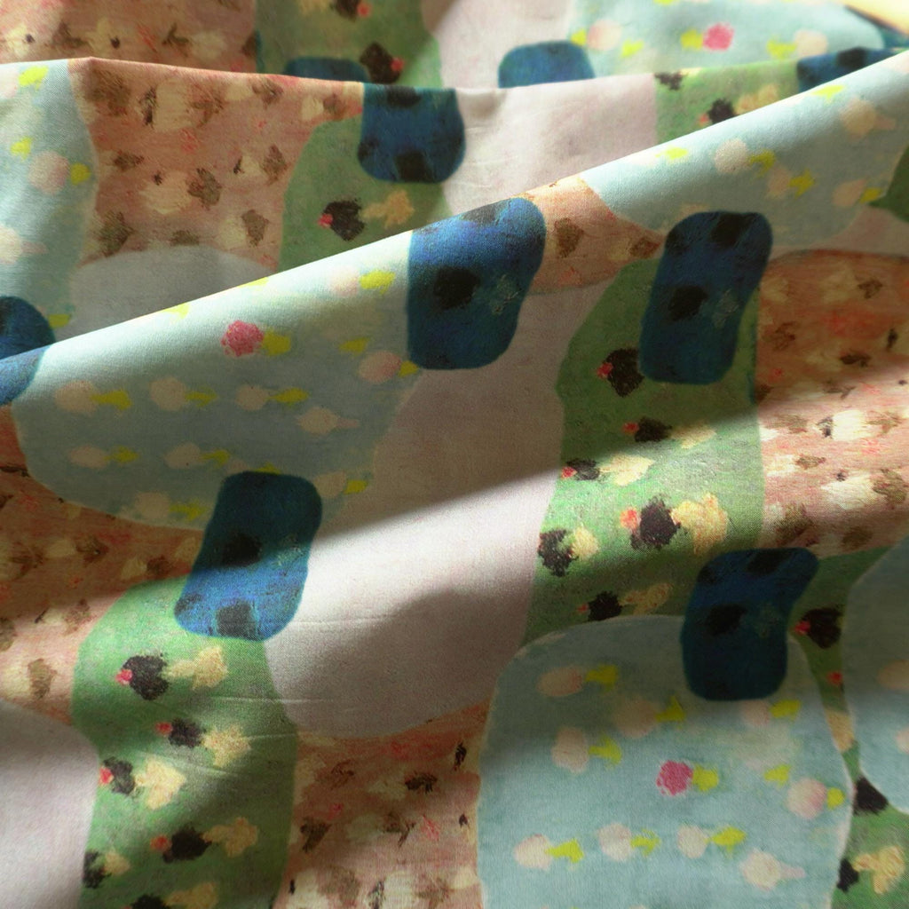 Blockscape – Cotton Poplin in Playful Colours