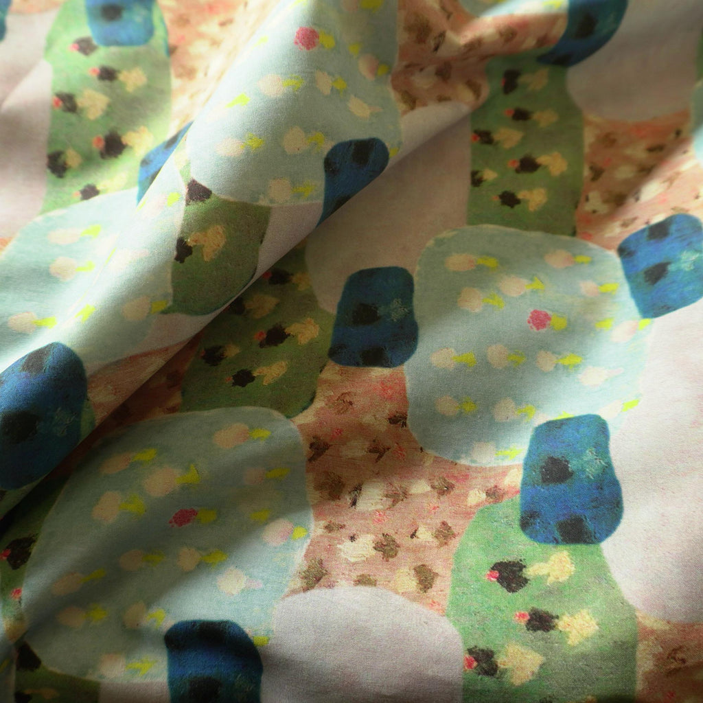 Blockscape – Cotton Poplin in Playful Colours
