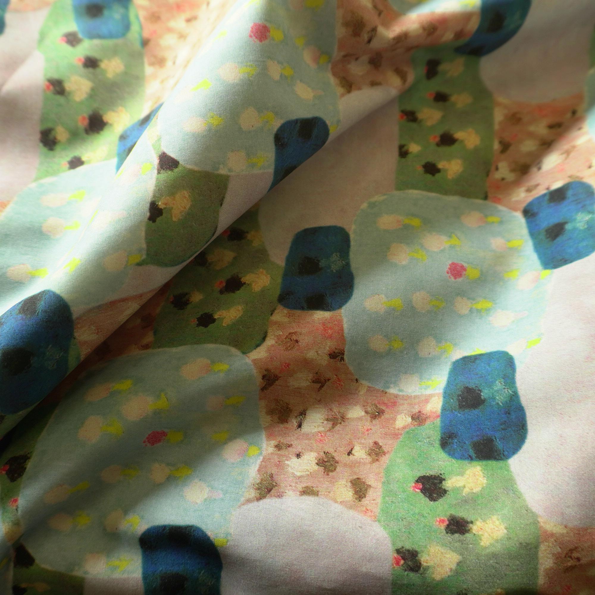 Blockscape – Cotton Poplin in Playful Colours