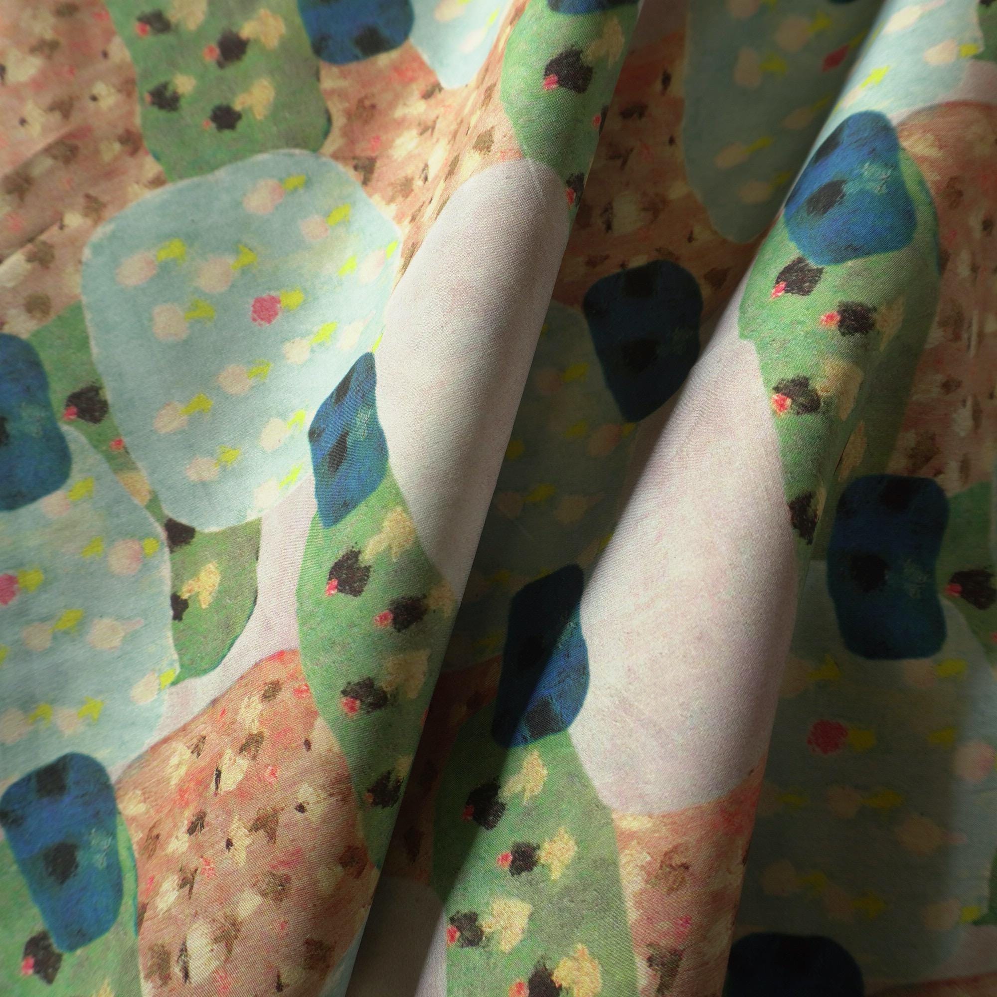 Blockscape – Cotton Poplin in Playful Colours