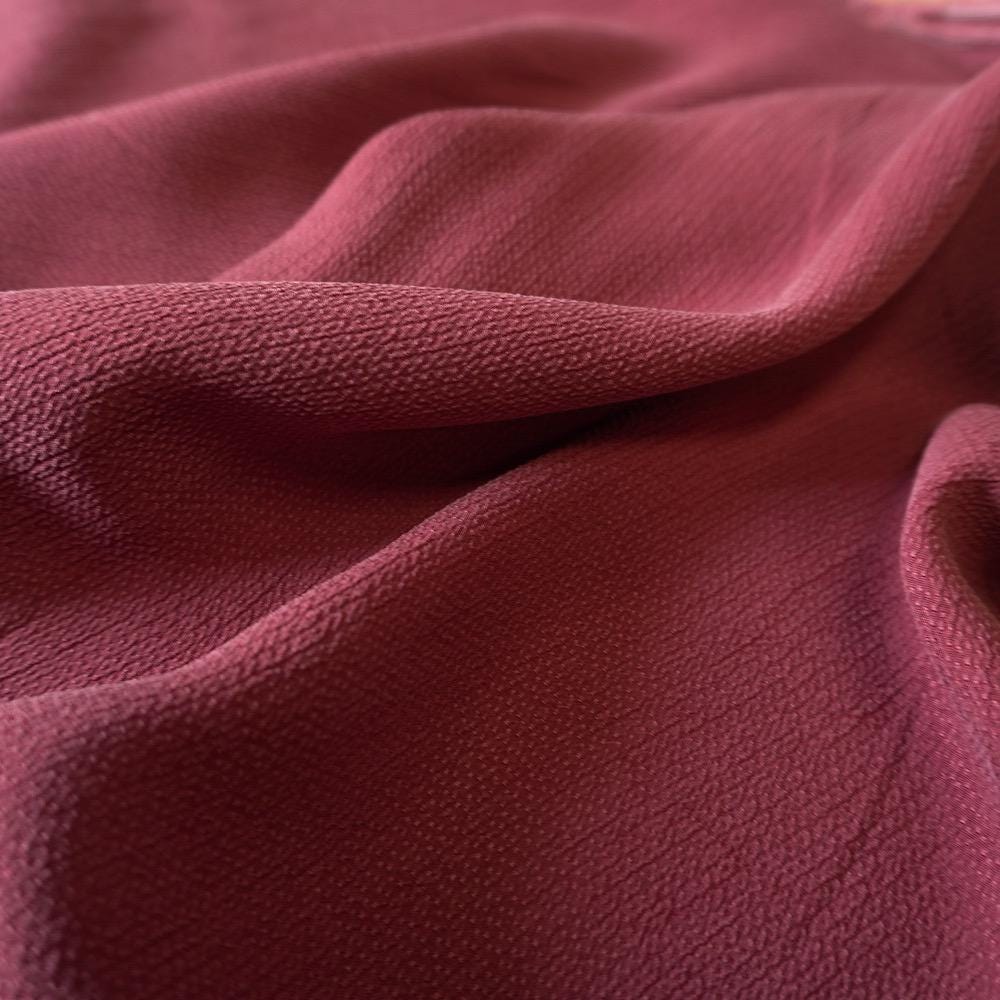 Cupro Small Jacquard - Marroon red