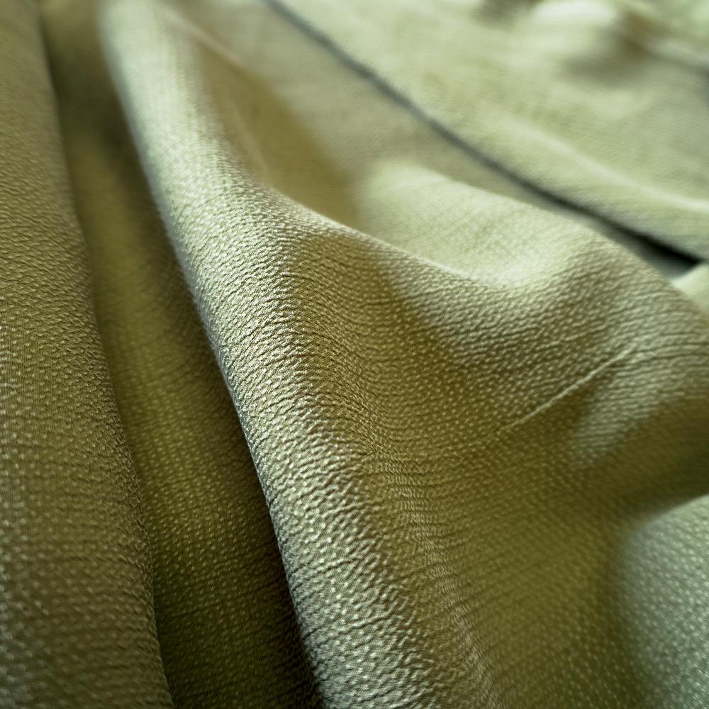 Cupro Small Jacquard - Olive green