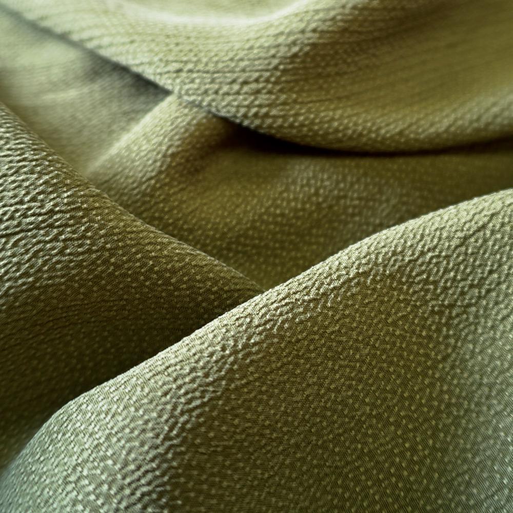 Cupro Small Jacquard - Olive green