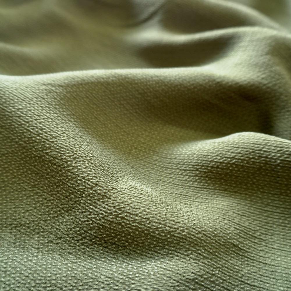 Cupro Small Jacquard - Olive green