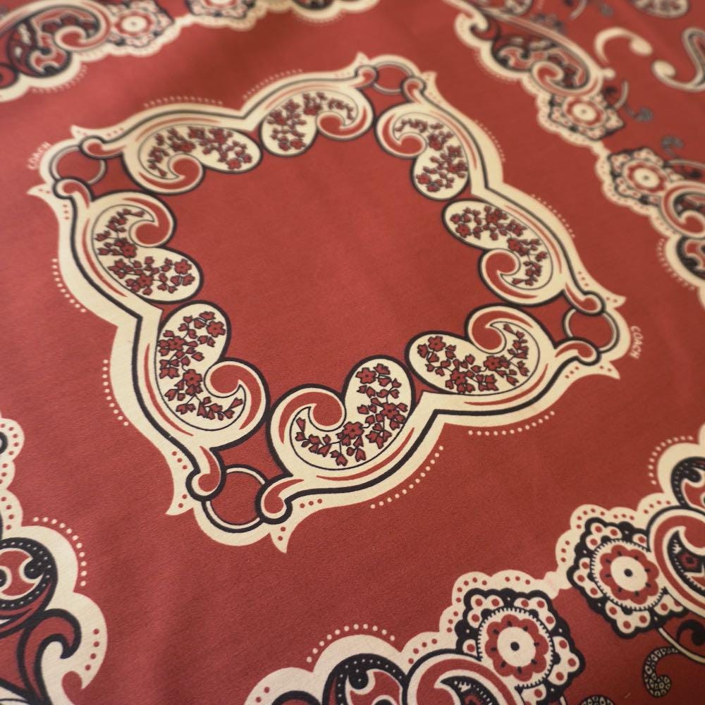 Paisley Print Coating Double Side Windproof Fabric