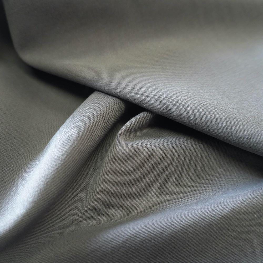 Heavy Weight Stretchy Tencel Cotton Twill - Grey