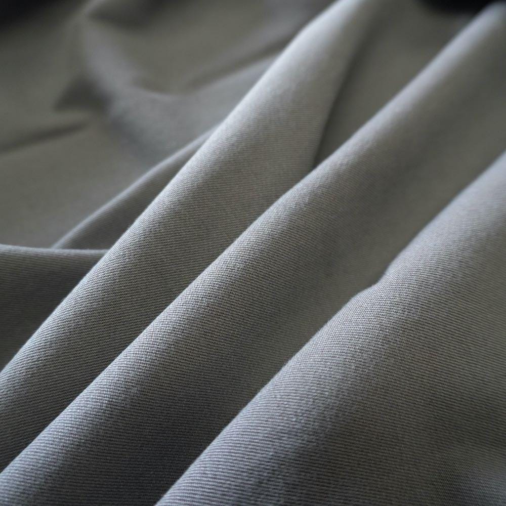 Heavy Weight Stretchy Tencel Cotton Twill - Grey