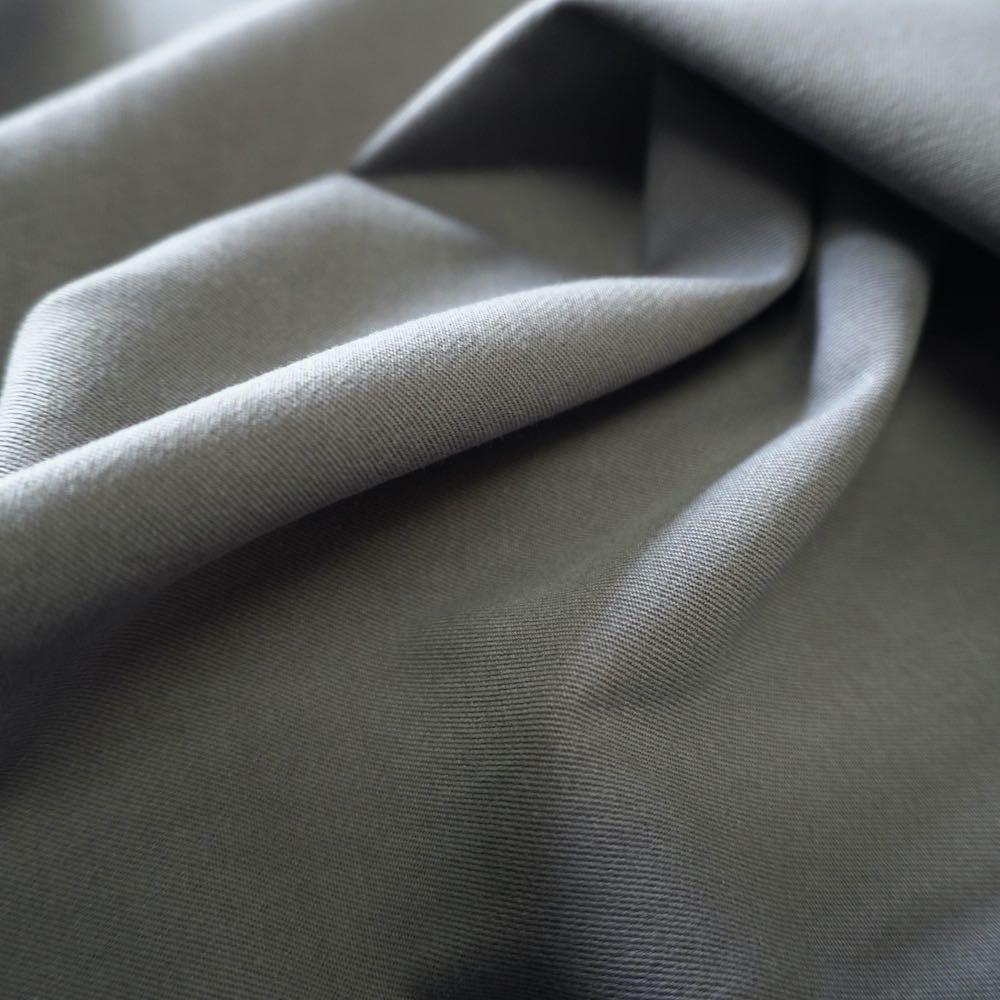 Heavy Weight Stretchy Tencel Cotton Twill - Grey