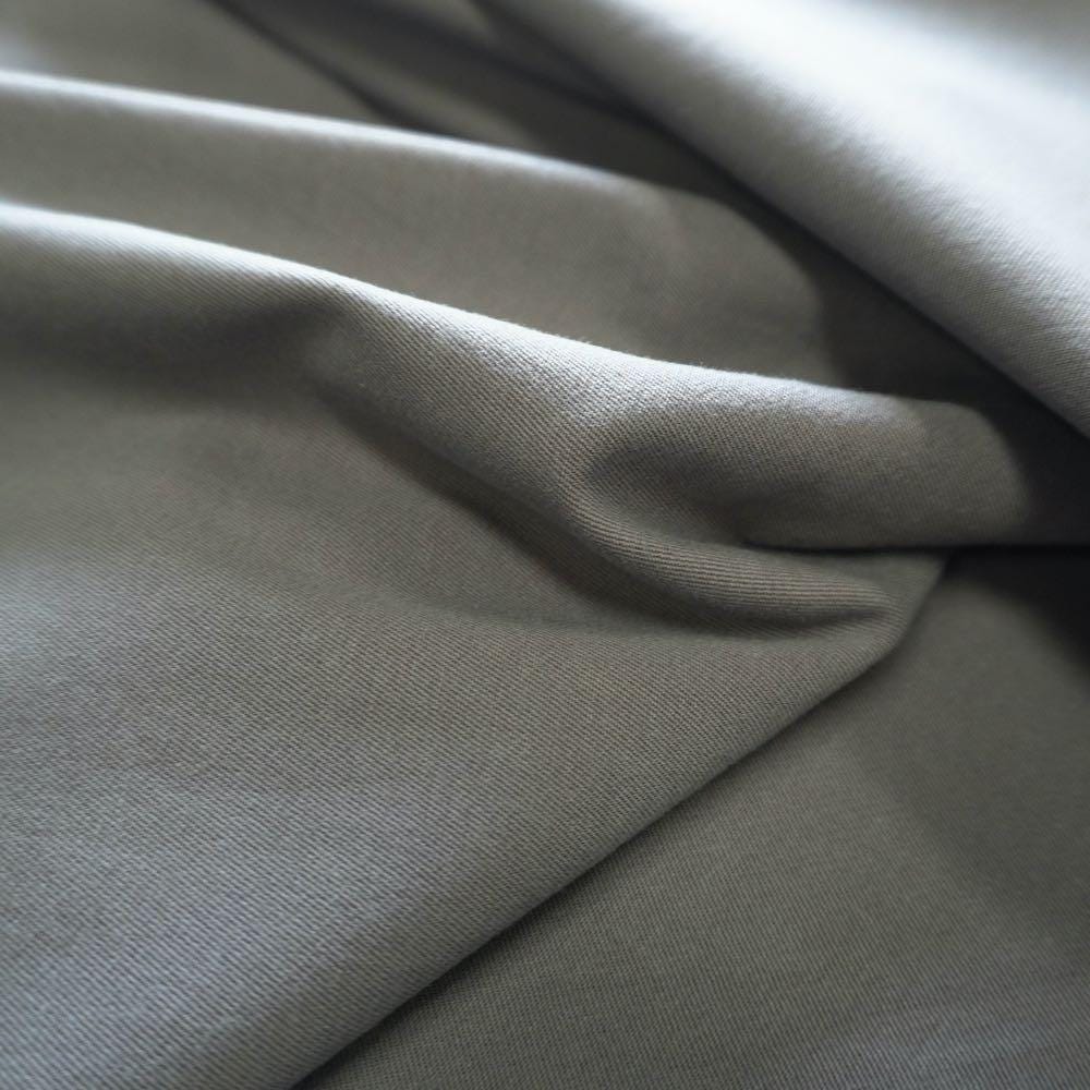 Heavy Weight Stretchy Tencel Cotton Twill - Grey
