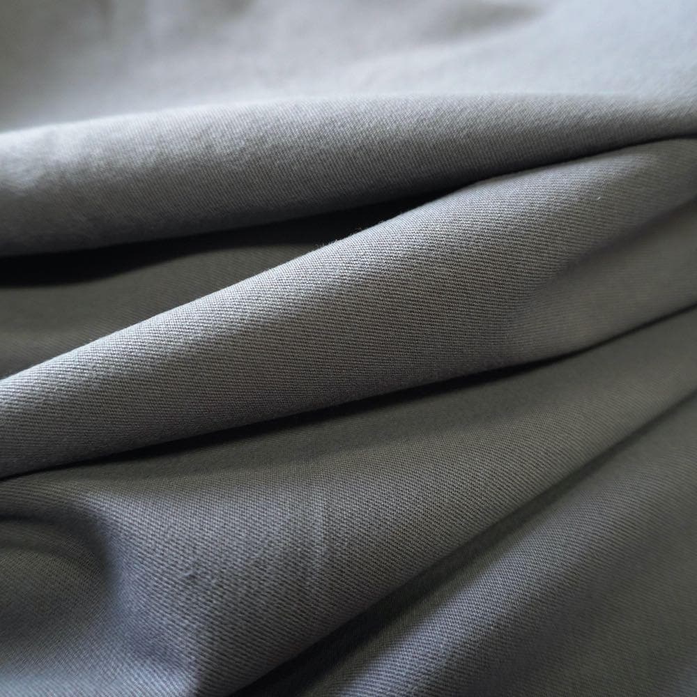 Heavy Weight Stretchy Tencel Cotton Twill - Grey