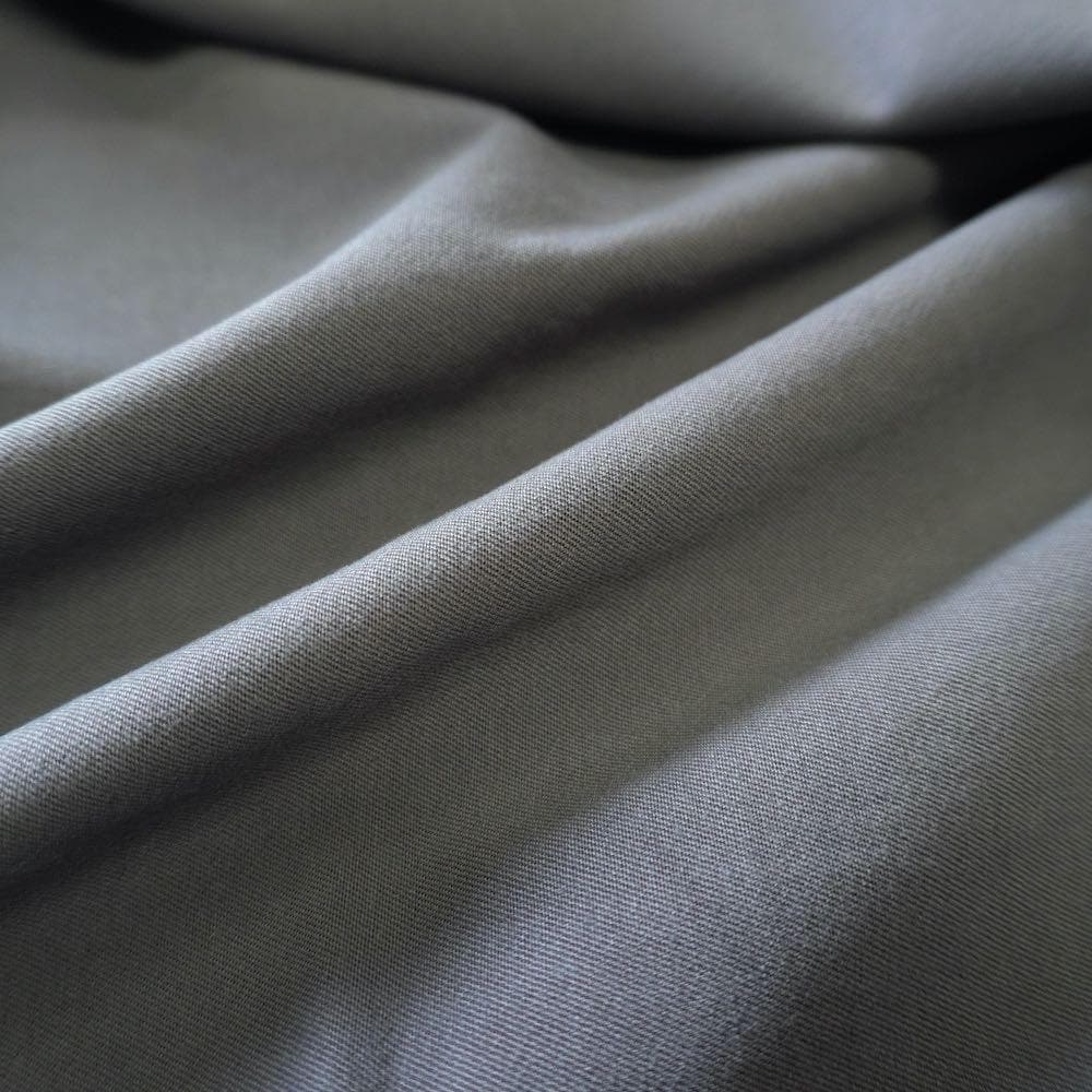 Heavy Weight Stretchy Tencel Cotton Twill - Grey