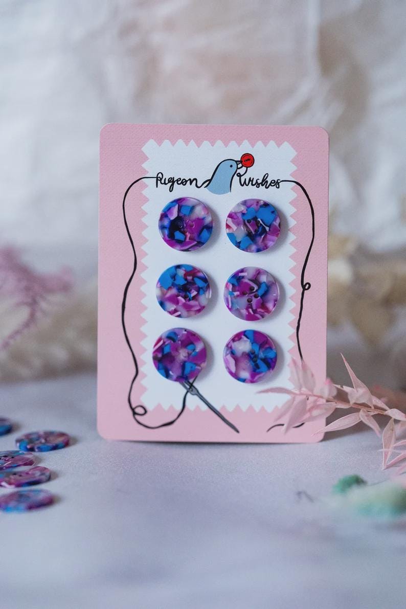 Lucid button set (10mm, 15mm, 20mm, 25mm)