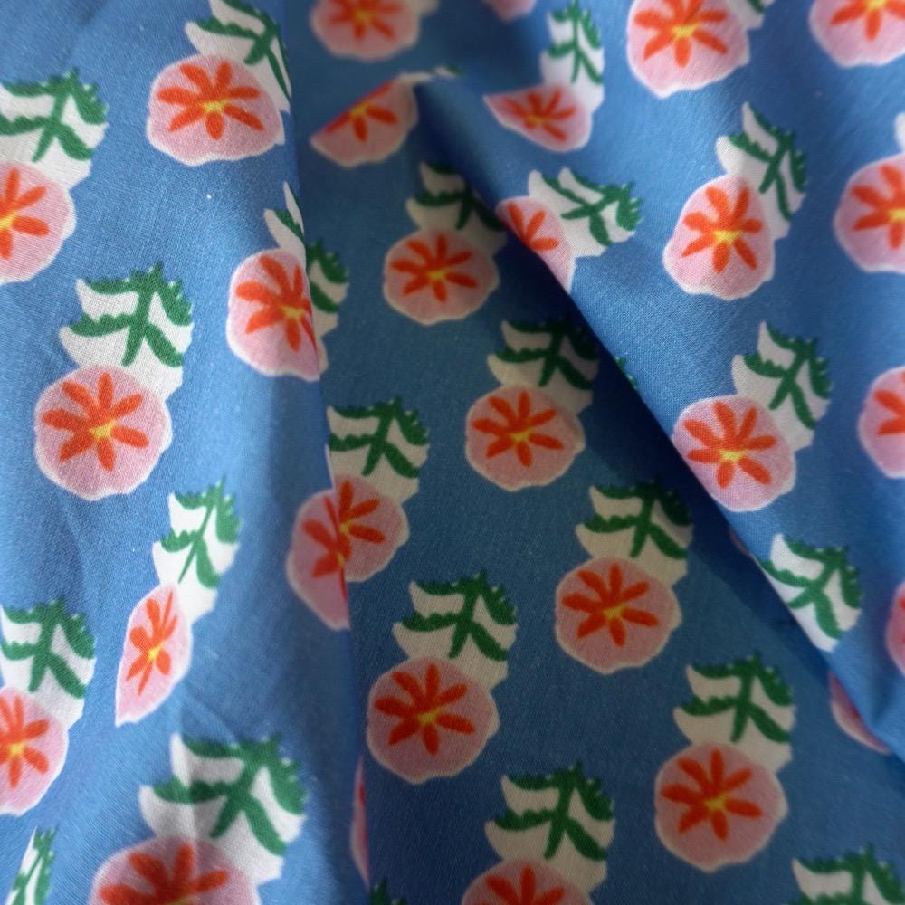 Peach Blossom Cotton Lawn Fabric