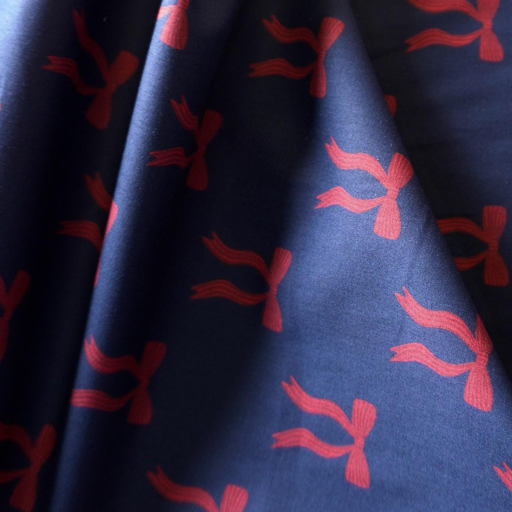 ADORN YOU - Navy - Lightweight Cotton Lawn - Hey Sew Sister