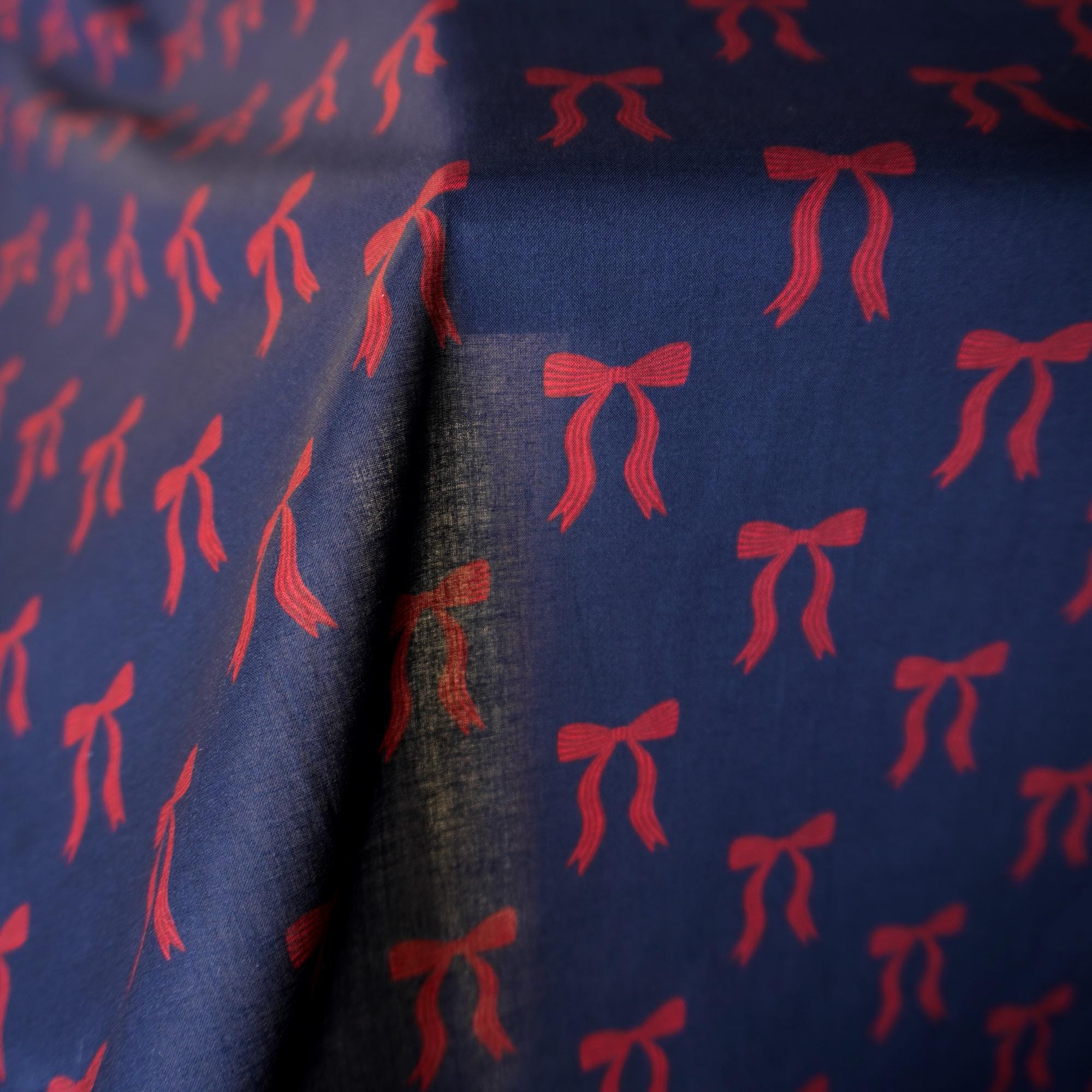 ADORN YOU - Navy - Lightweight Cotton Lawn - Hey Sew Sister