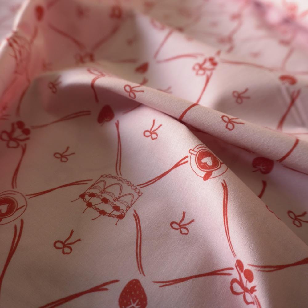 Live, Laugh, CAKE – Light Weight Cotton Lawn Print Fabric - Hey Sew Sister