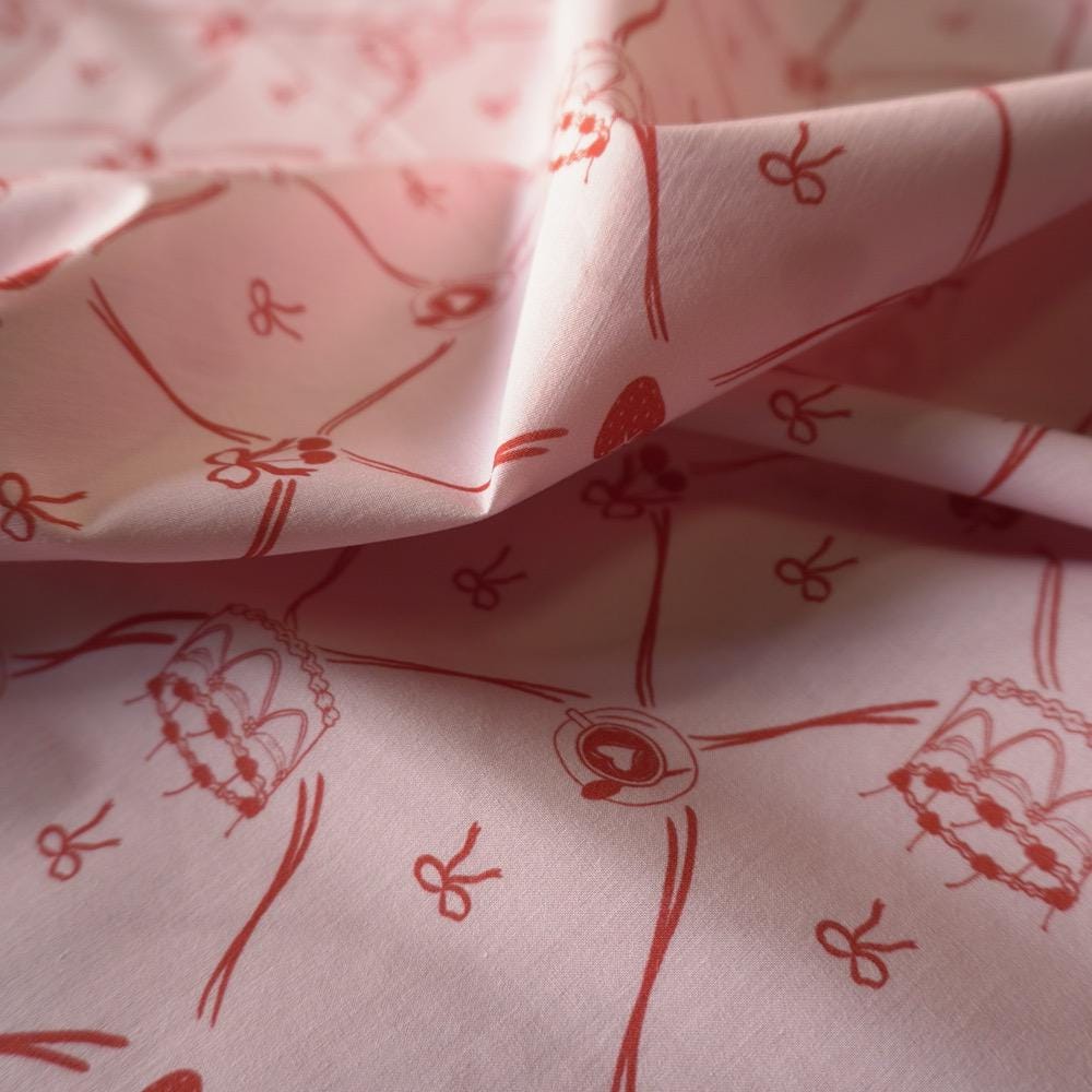 Live, Laugh, CAKE – Light Weight Cotton Lawn Print Fabric - Hey Sew Sister