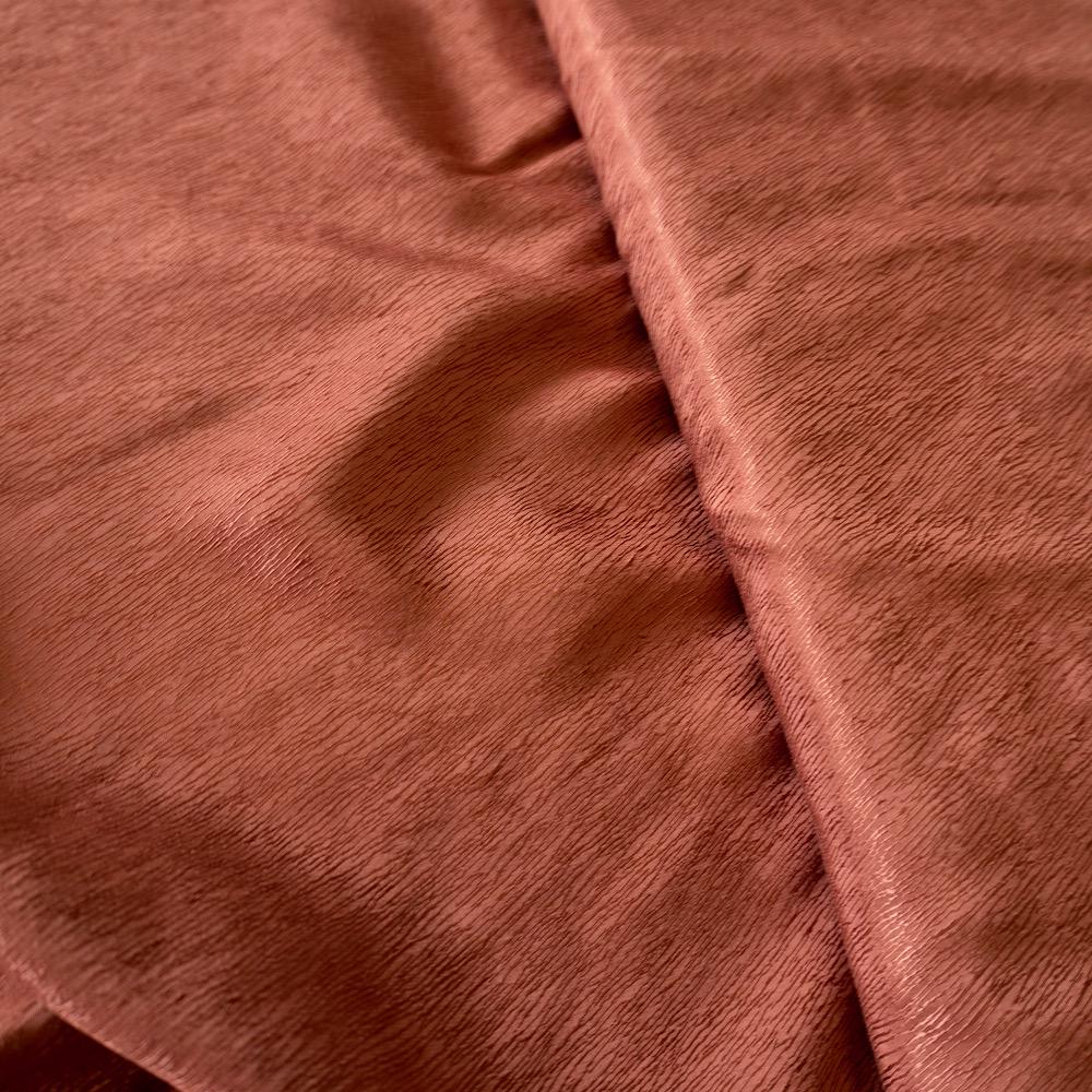 Cupro Tencel Bark Silk Jacquard - Chocolate brown