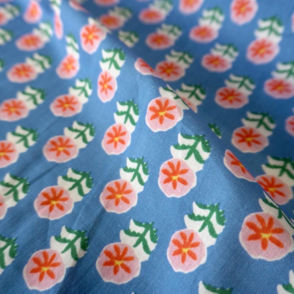 Peach Blossom Cotton Lawn Fabric